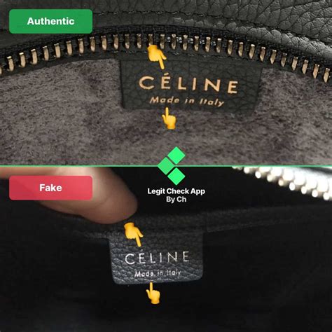 celine luggage authentic vs fake|is my celine bag real.